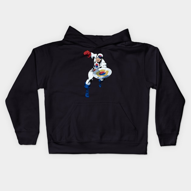 Captain Korea Kids Hoodie by ThirteenthFloor